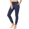 image:imagebaleaf Womens Sweatpants Cotton Joggers with Pockets Tapered LoungingNavy Heather