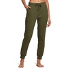 image:imagebaleaf Womens Sweatpants Cotton Joggers with Pockets Tapered LoungingOlive Green