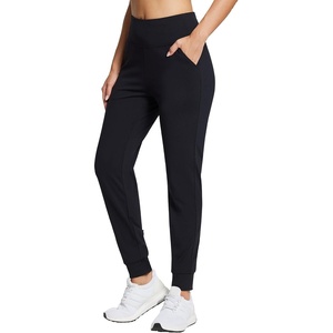 image:imagebaleaf Womens Fleece Lined Joggers Water Resistant Thermal Hiking Pants Sweatpants Track Pants Winter Clothes Running GearBlack