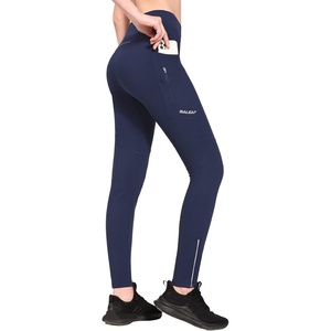 image:imagebaleaf Womens Fleece Lined Leggings Zip Pockets Water Resistant TightsAdark Blue