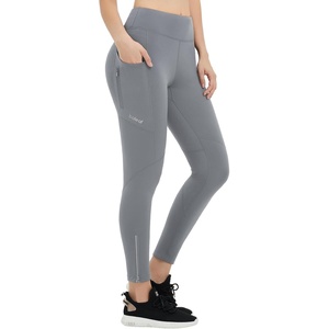 image:imagebaleaf Womens Fleece Lined Leggings Zip Pockets Water Resistant TightsCdark Gray