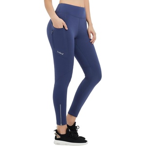 image:imagebaleaf Womens Fleece Lined Leggings Zip Pockets Water Resistant TightsCnavy Blue No Water Resistant