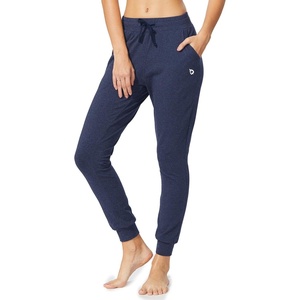 image:imagebaleaf Womens Sweatpants Cotton Joggers with Pockets Tapered LoungingNavy Heather